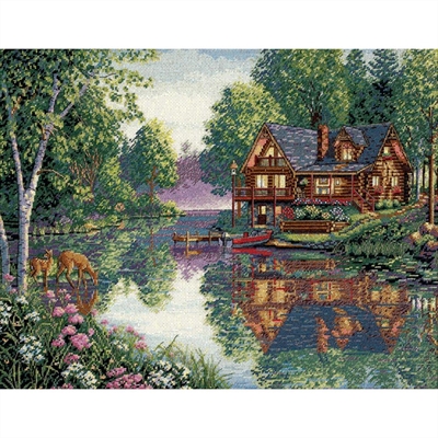 Gold Collection Cabin Fever Counted Cross Stitch Kit